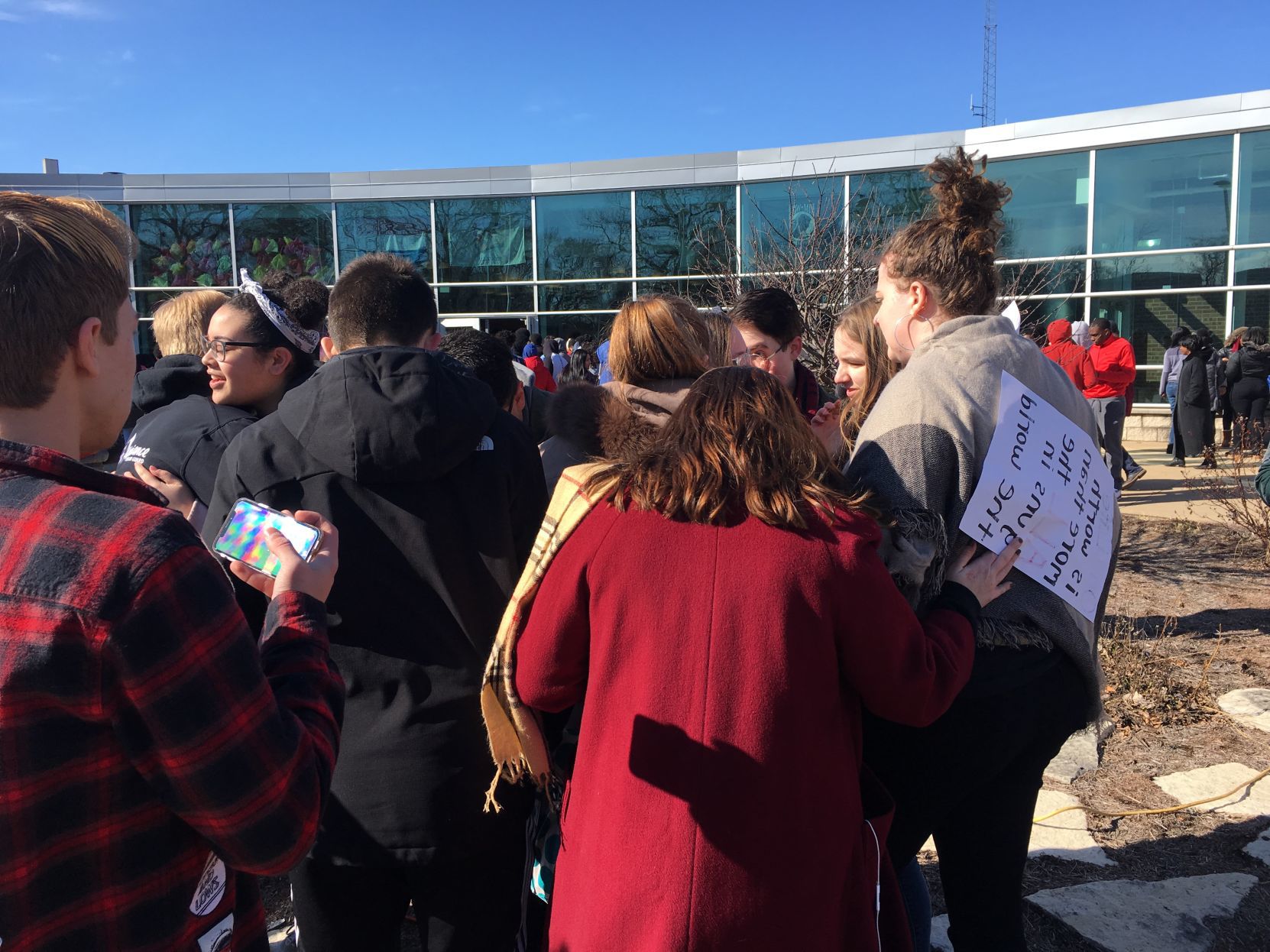 T.F. South walkout